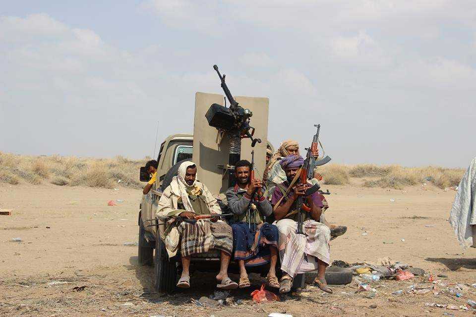 القوات الحكومية تشن هجوماً على مواقع الحوثيين في مديرية حيس جنوبي الحديدة