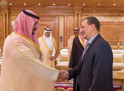 ولي العهد السعودي «محمد بن سلمان» يلتقي المبعوث الأممي لدى اليمن «ولد الشيخ»