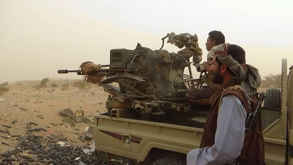 القوات الحكومية تشن هجوماً على مواقع الحوثيين شمالي محافظة الجوف