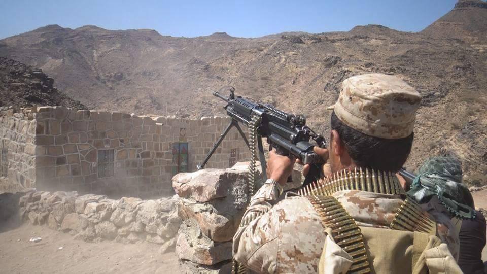 القوات الحكومية تعلن عن تقدم عسكري لها في مقبنة غرب تعز ومقتل 13 حوثياً