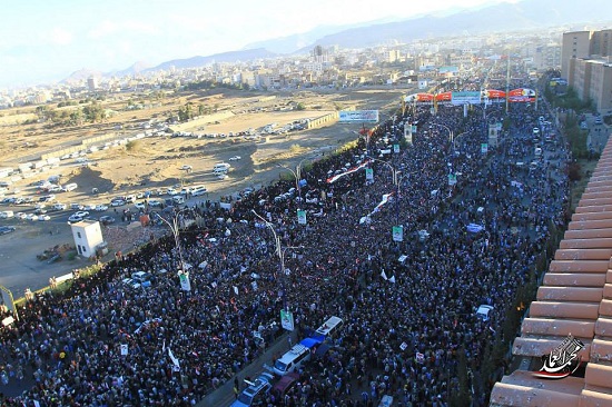صنعاء تشهد احتفالاً حاشداً في الذكرى الثالثة لاندلاع شرارة ثورة فبراير (صور)