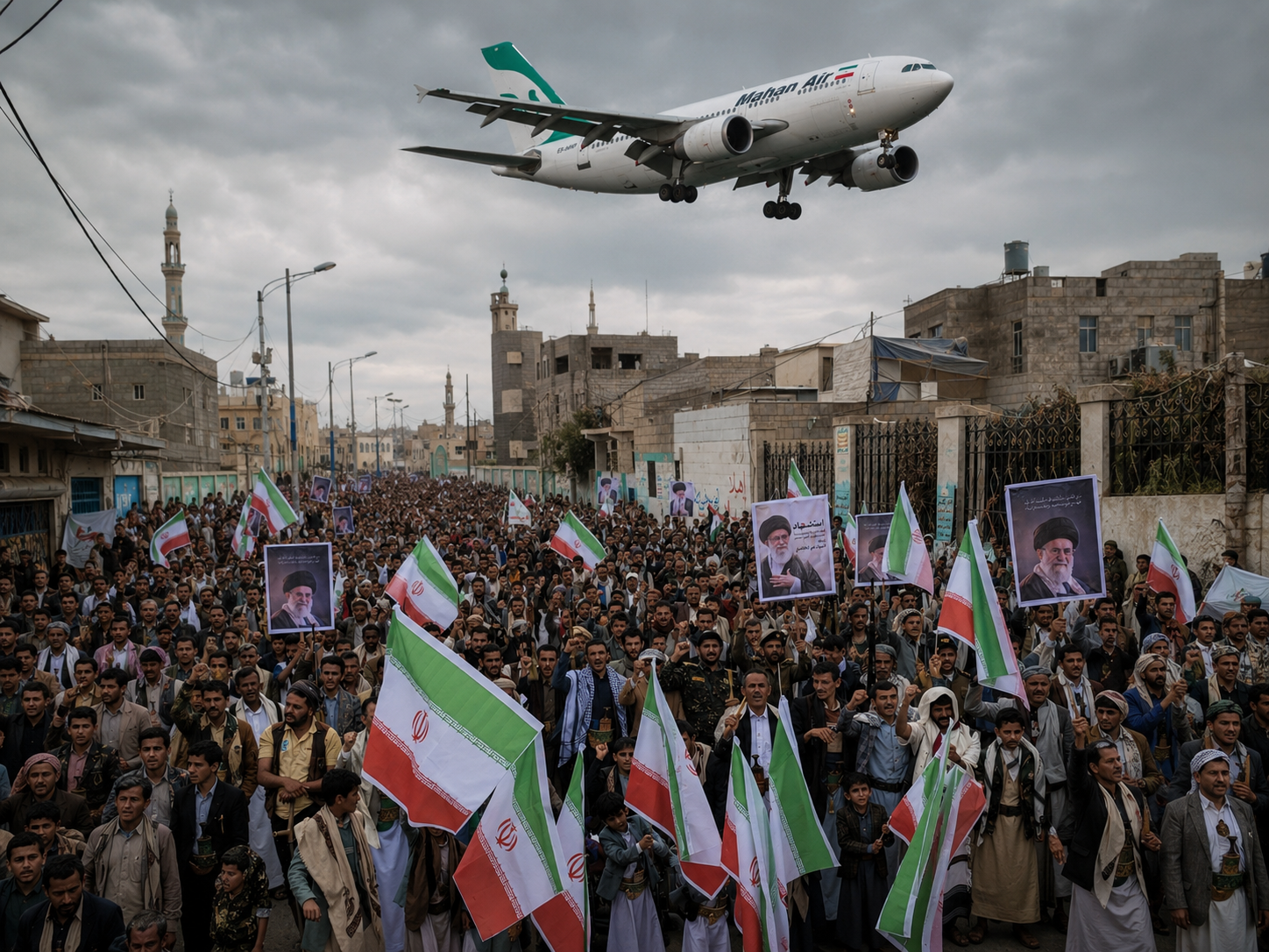 عقب استقبالهم طائرة إيرانية.. الحوثيون يصعدون لهجتهم تجاه السعودية ويلوحون باستهداف مطاراتها ومنشآتها عقب استقبالهم طائرة إيرانية.. الحوثيون يصعدون لهجتهم تجاه السعودية ويلوحون باستهداف مطاراتها ومنشآتها