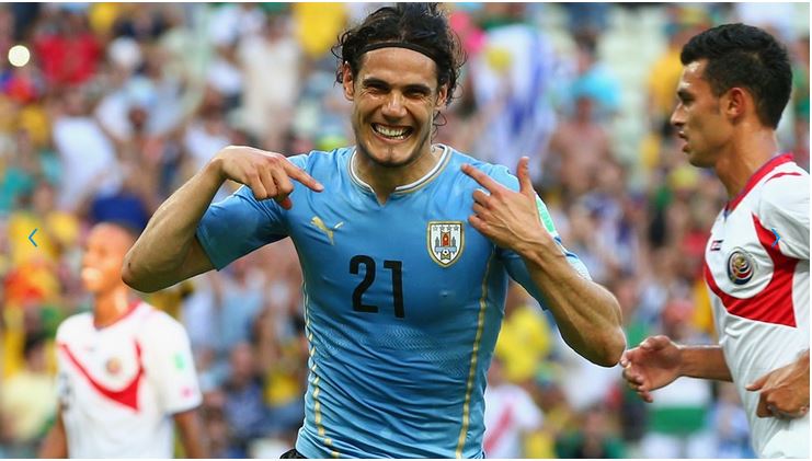 كافاني يتقدم للأرغواي بهدف وحيد على منتخب كوستاريكا في افتتاح مباريات المجموعة الرابعة