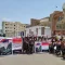 أهالي الوازعية يتظاهرون في تعز رفضاً لمحاولة إدراج قتلة النقيب رميح في صفقة تبادل الأسرى
