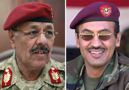 الرئيس يعين علي محسن مستشاراً له وأحمد علي سفيراً في الإمارات وتحويل مقر «الفرقة» إلى حديقة عامة